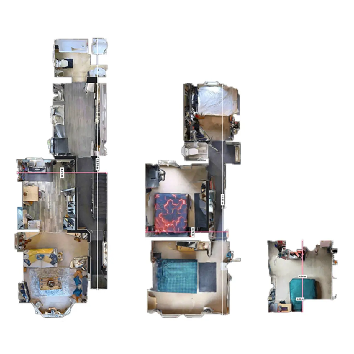 Matterport Tour Data Converted to Clean Floor Plan — before